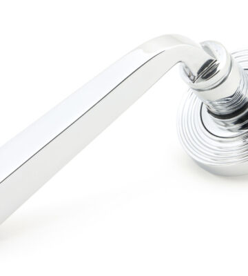 From The Anvil Polished Chrome Avon Round Lever on Rose Set (Beehive)