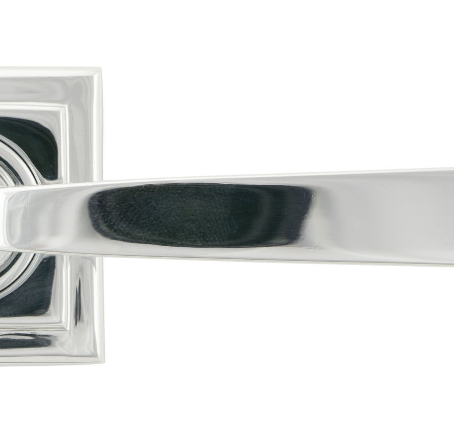 From The Anvil Polished Chrome Avon Round Lever on Rose Set (Square) - Image 2