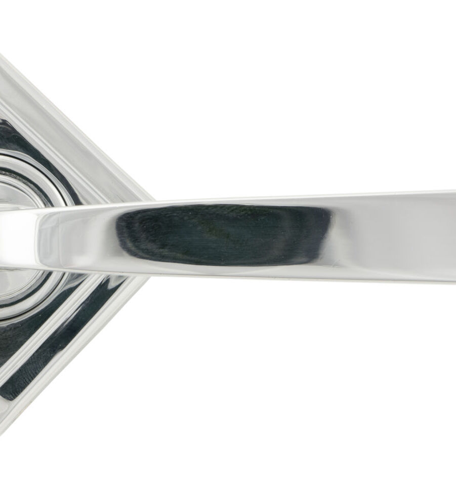 From The Anvil Polished Chrome Avon Round Lever on Rose Set (Square) - Image 3