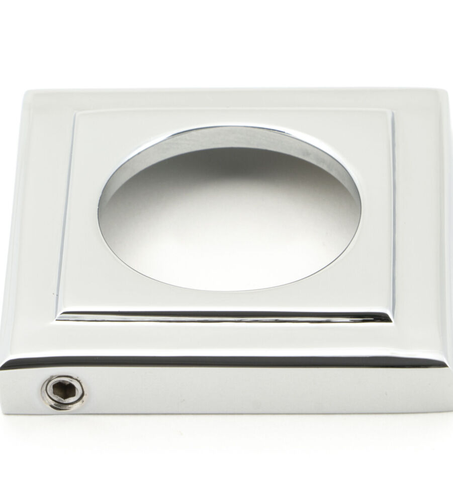 From The Anvil Polished Chrome Avon Round Lever on Rose Set (Square) - Image 4
