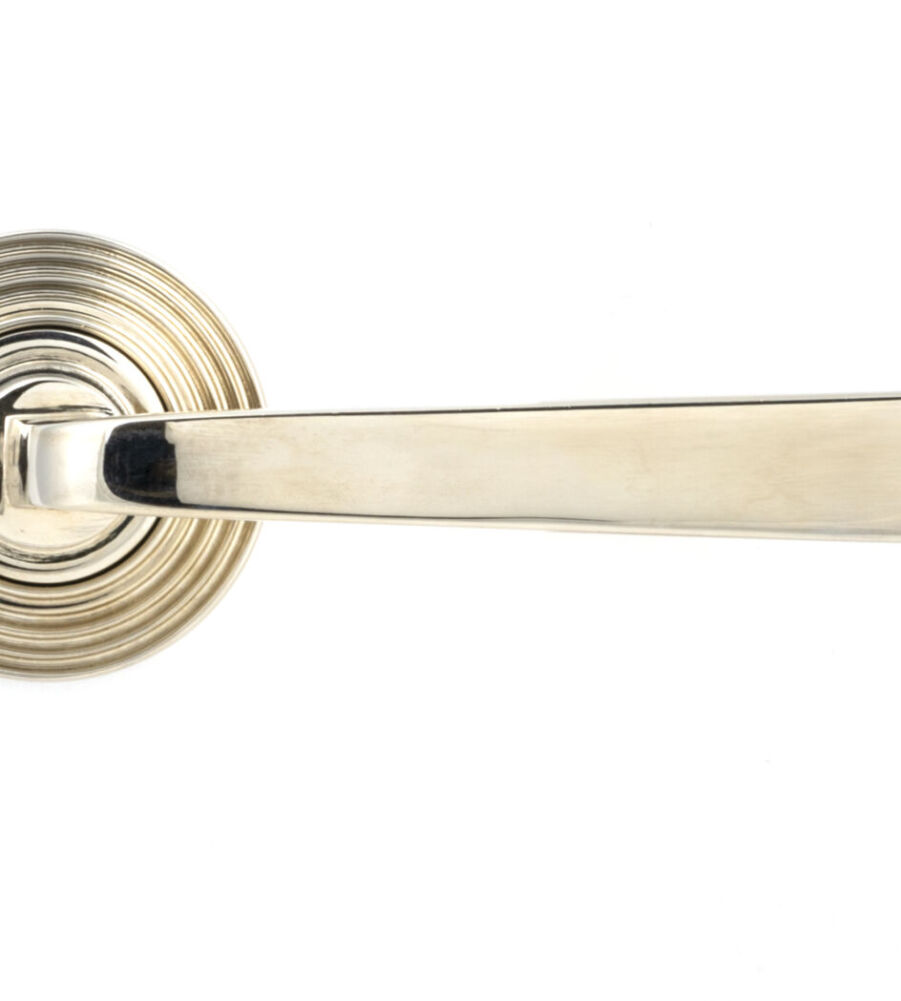 From The Anvil Polished Nickel Avon Round Lever on Rose Set (Beehive) - Image 2