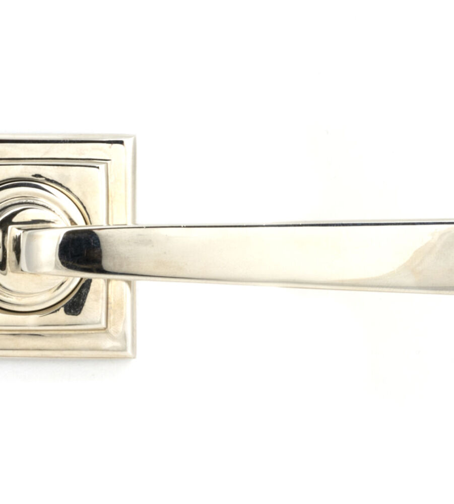 From The Anvil Polished Nickel Avon Round Lever on Rose Set (Square) - Image 2