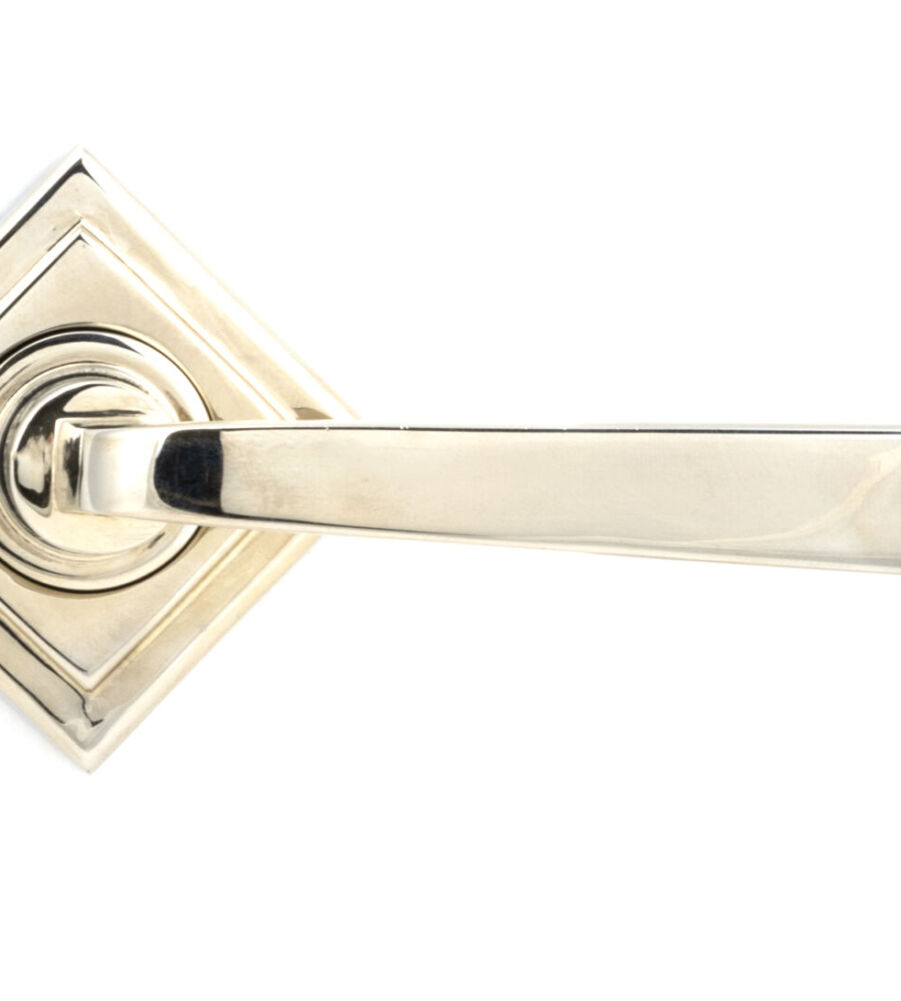 From The Anvil Polished Nickel Avon Round Lever on Rose Set (Square) - Image 3