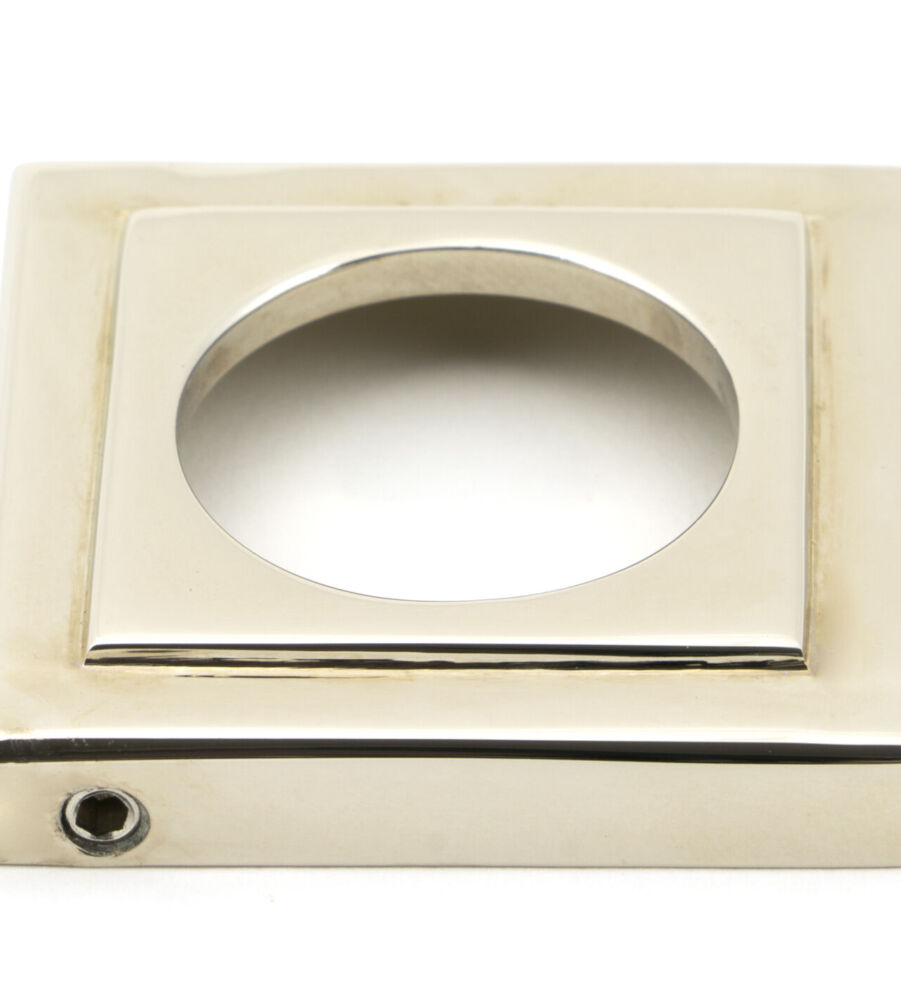 From The Anvil Polished Nickel Avon Round Lever on Rose Set (Square) - Image 4