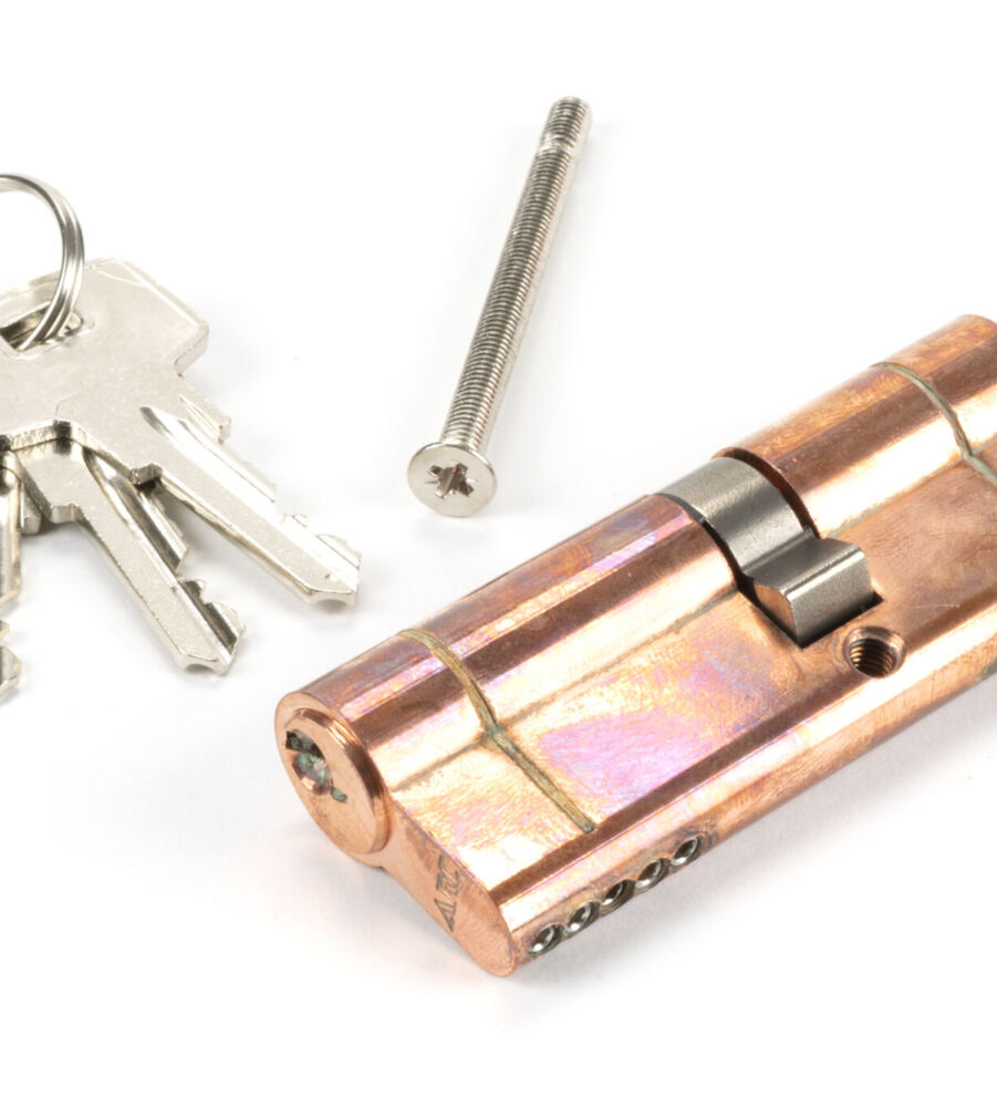 From The Anvil Polished Bronze 35/35 5pin Euro Cylinder KA - Image 2