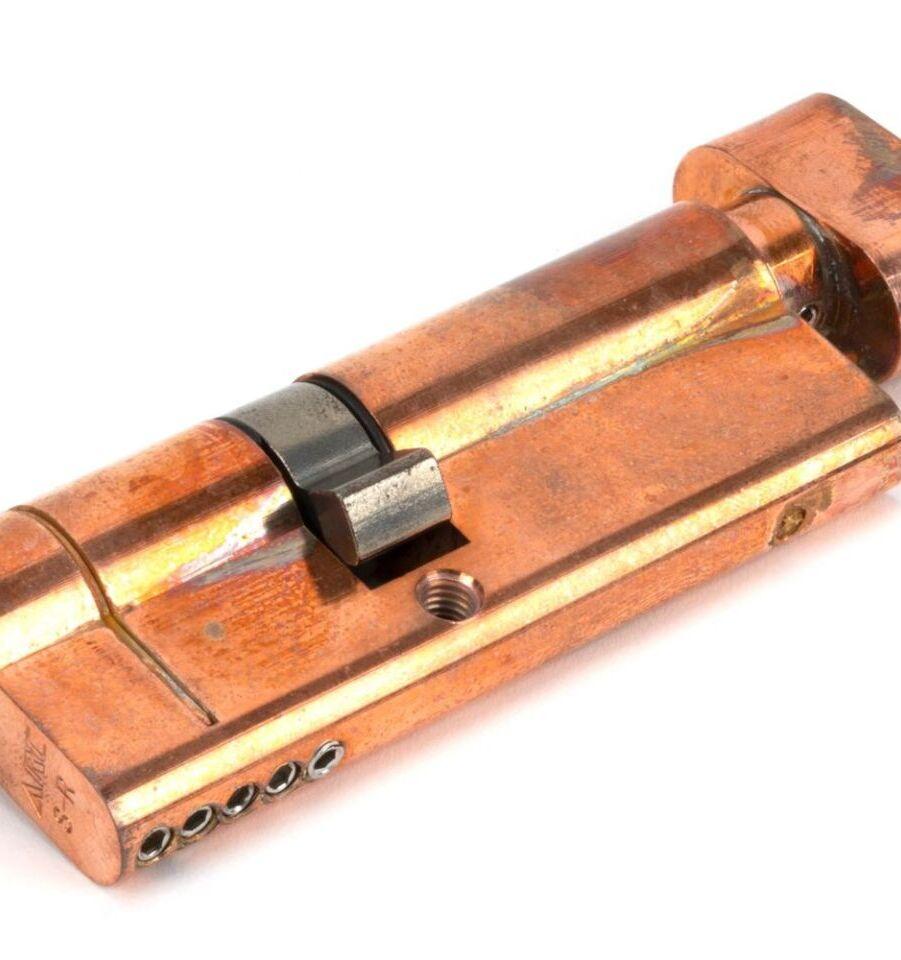 From The Anvil Polished Bronze 35/45T 5pin Euro Cylinder/Thumbturn