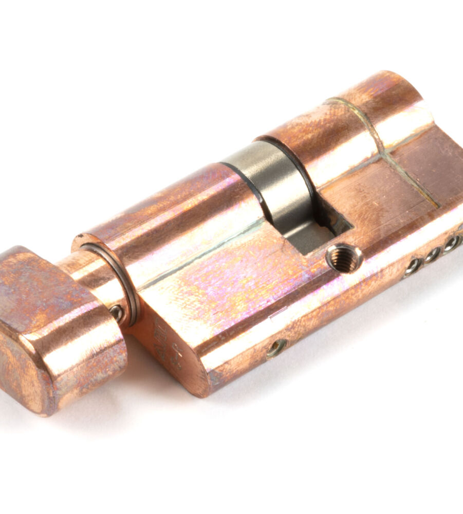 From The Anvil Polished Bronze 30/30 5pin Euro Cylinder/Thumbturn KA - Image 2