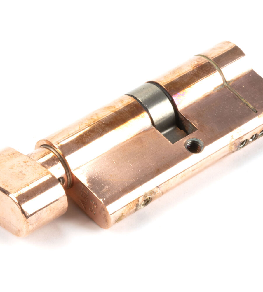 From The Anvil Polished Bronze 35/35 5pin Euro Cylinder/Thumbturn KA - Image 2