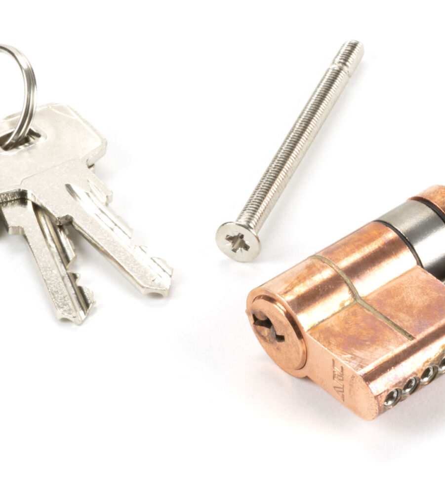 From The Anvil Polished Bronze 30/10 5pin Single Cylinder - Image 3