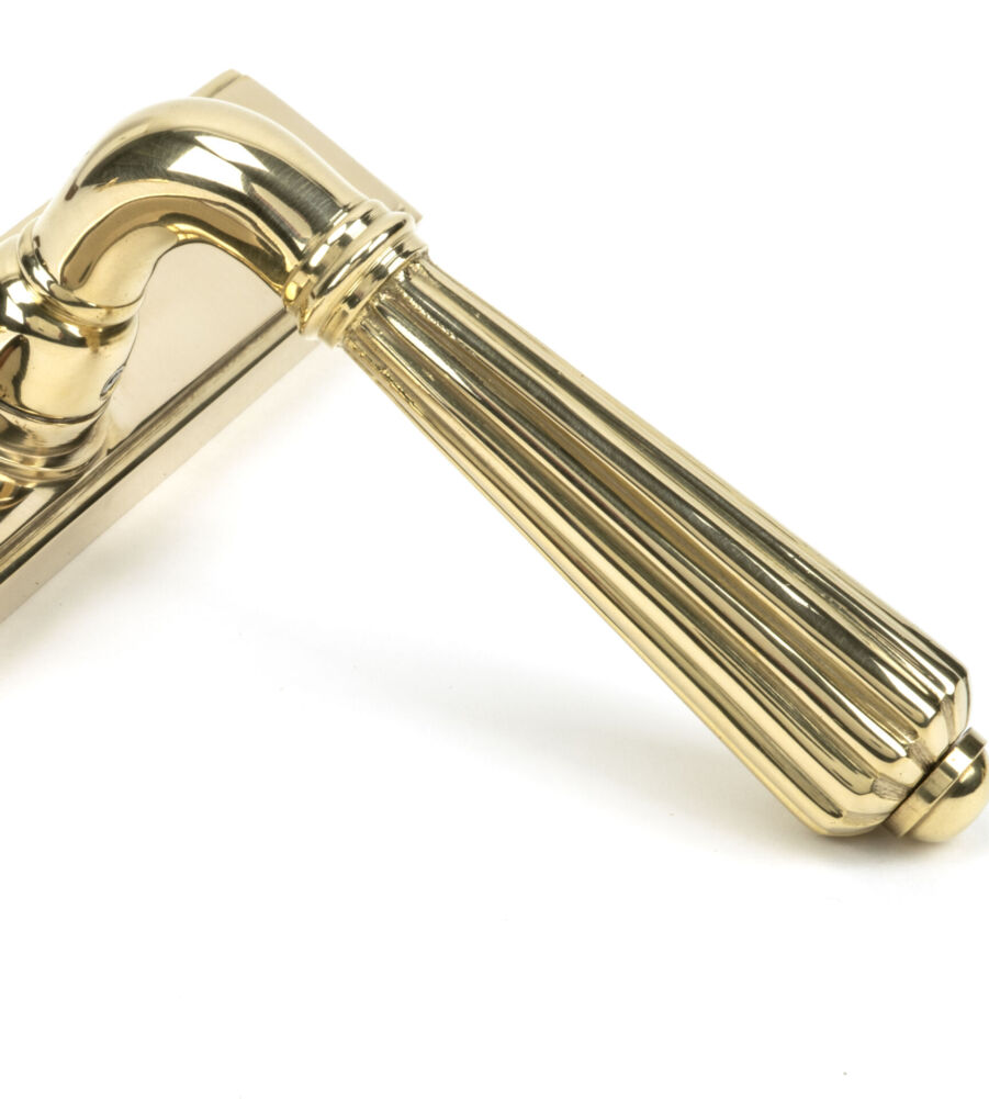 From The Anvil Polished Brass Hinton Slimline Lever Espag. Lock Set - Image 5