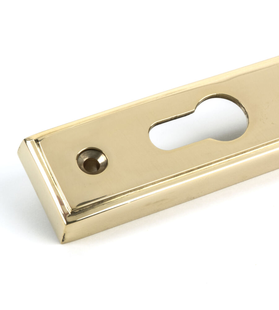 From The Anvil Polished Brass Hinton Slimline Lever Espag. Lock Set - Image 6