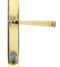 From The Anvil Polished Brass Avon Slimline Lever Espag. Lock Set