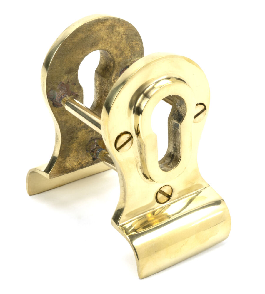 From The Anvil Polished Brass 50mm Euro Door Pull (Back to Back fixings) - Image 2