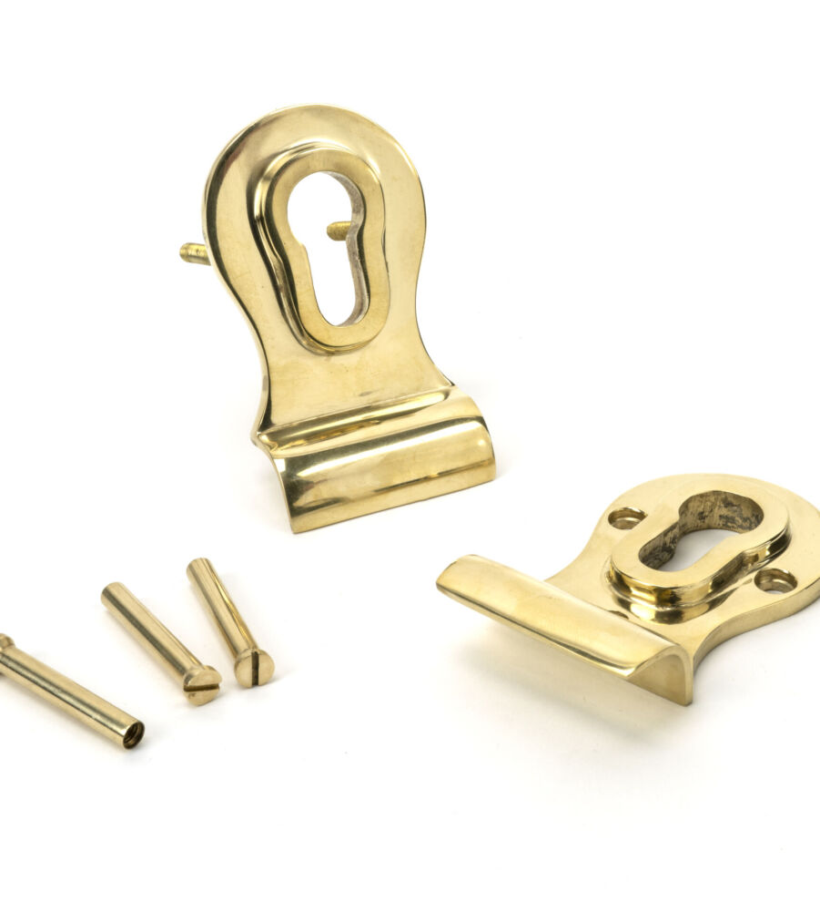 From The Anvil Polished Brass 50mm Euro Door Pull (Back to Back fixings) - Image 3
