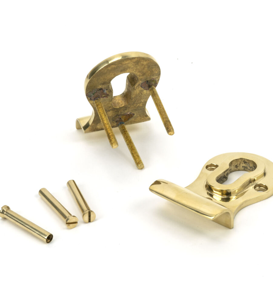 From The Anvil Polished Brass 50mm Euro Door Pull (Back to Back fixings) - Image 4