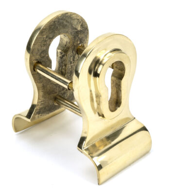 From The Anvil Polished Brass 50mm Euro Door Pull (Back To Back Fixings)