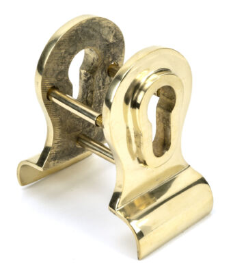 From The Anvil Polished Brass 50mm Euro Door Pull (Back to Back fixings)