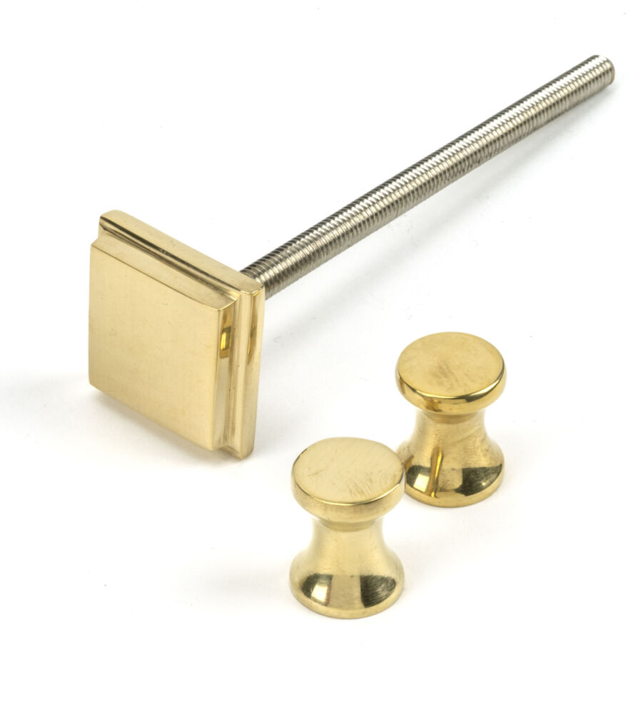 From The Anvil Polished Brass Slimline Art Deco Door Knocker - Image 7