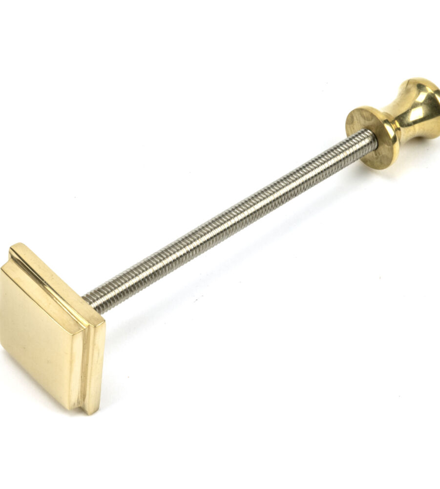 From The Anvil Polished Brass Slimline Art Deco Door Knocker - Image 8