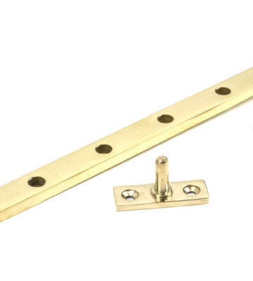 From The Anvil Polished Brass 12″ Hinton Stay