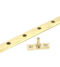 From The Anvil Polished Brass 12" Hinton Stay