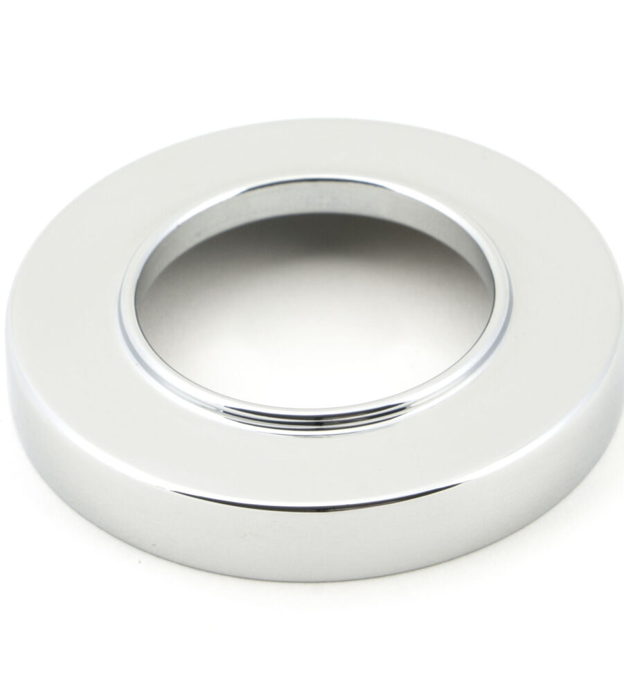From The Anvil Polished Chrome Avon Round Lever on Rose Set (Plain) - Unsprung - Image 3
