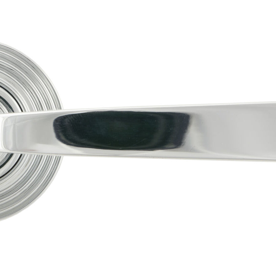 From The Anvil Polished Chrome Avon Round Lever on Rose Set (Beehive) - Unsprung - Image 2