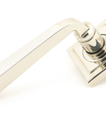 From The Anvil Polished Nickel Avon Round Lever on Rose Set (Square) – Unsprung
