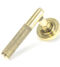 From The Anvil Aged Brass Brompton Lever on Rose Set (Plain) - Unsprung