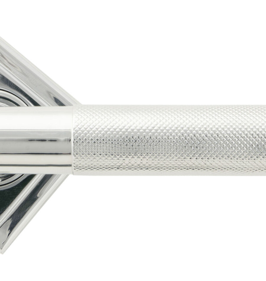From The Anvil Polished Chrome Brompton Lever on Rose Set (Square) - Unsprung - Image 3