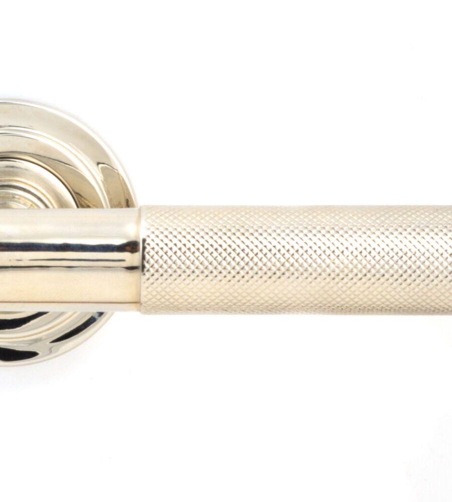 From The Anvil Polished Nickel Brompton Lever on Rose Set (Art Deco) - Unsprung - Image 2