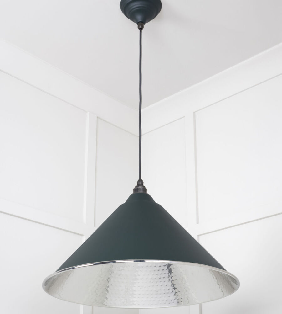 From The Anvil Hammered Nickel Hockley Pendant in Dingle - Image 3
