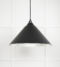 From The Anvil Hammered Nickel Hockley Pendant in Elan Black