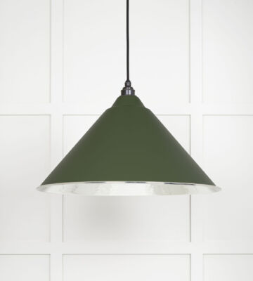 From The Anvil Hammered Nickel Hockley Pendant in Heath