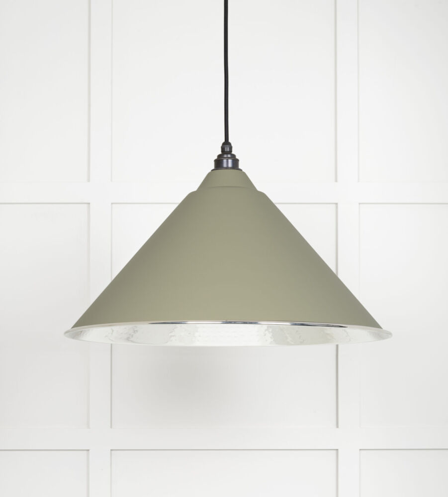 From The Anvil Hammered Nickel Hockley Pendant in Tump