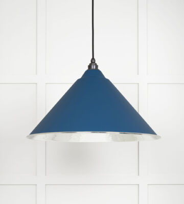 From The Anvil Hammered Nickel Hockley Pendant in Upstream