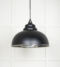 From The Anvil Hammered Nickel Harborne Pendant in Elan Black