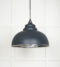 From The Anvil Hammered Nickel Harborne Pendant in Soot