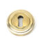 From The Anvil Aged Brass Round Escutcheon (Art Deco)