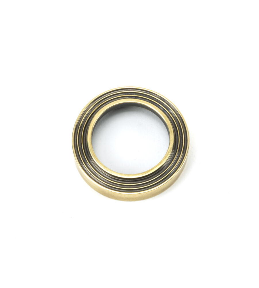 From The Anvil Aged Brass Round Escutcheon (Beehive) - Image 3