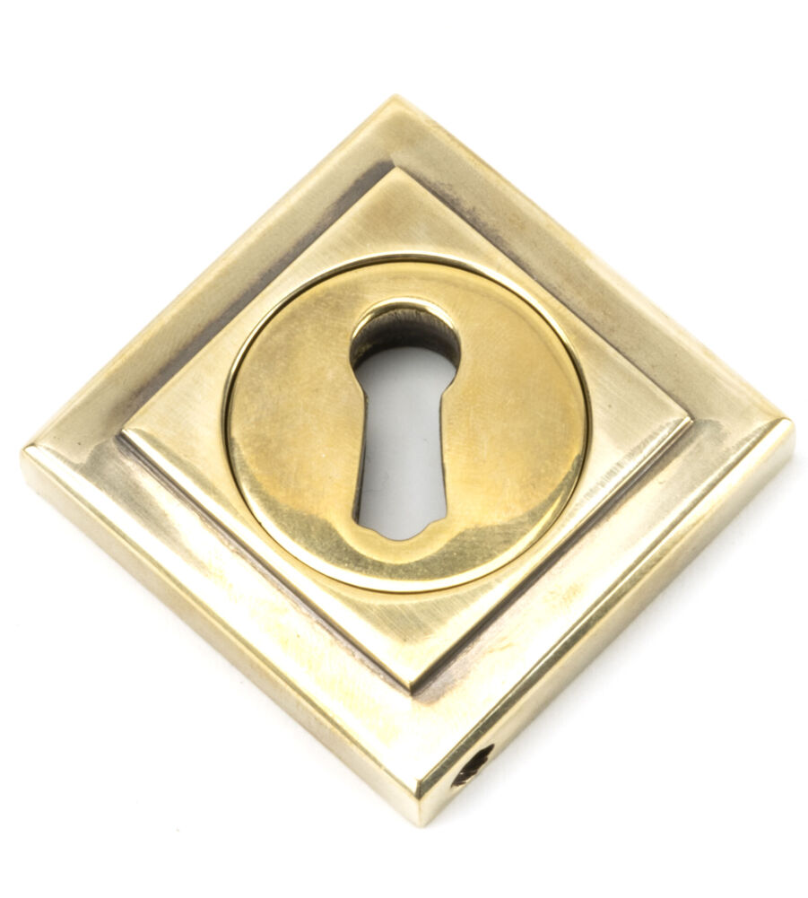 From The Anvil Aged Brass Round Escutcheon (Square) - Image 3
