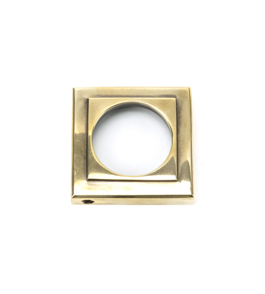 From The Anvil Aged Brass Round Escutcheon (Square) - Image 4
