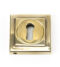 From The Anvil Aged Brass Round Escutcheon (Square)