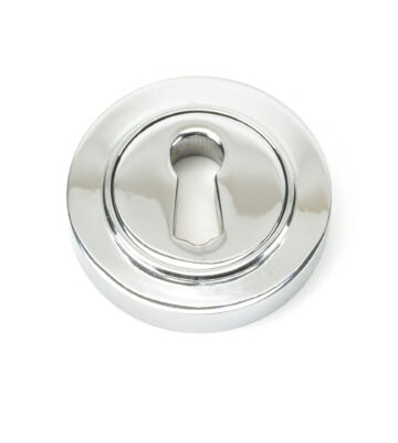 From The Anvil Polished Chrome Round Escutcheon (Plain)