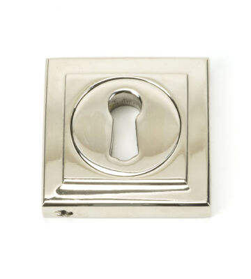 From The Anvil Polished Nickel Round Escutcheon (Square)