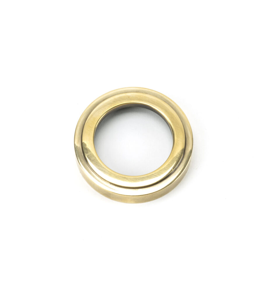 From The Anvil Aged Brass Round Euro Escutcheon (Art Deco) - Image 3