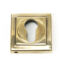 From The Anvil Aged Brass Round Euro Escutcheon (Square)