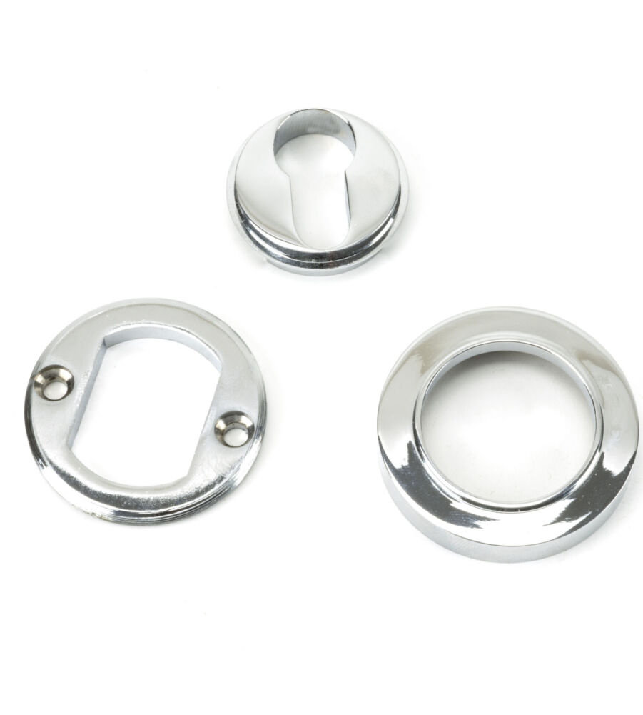 From The Anvil Polished Chrome Round Euro Escutcheon (Plain) - Image 4