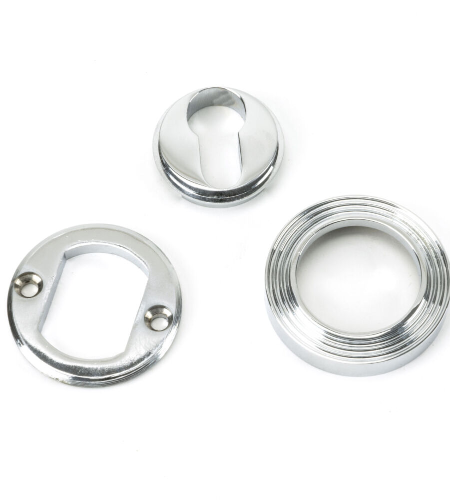 From The Anvil Polished Chrome Round Euro Escutcheon (Beehive) - Image 4