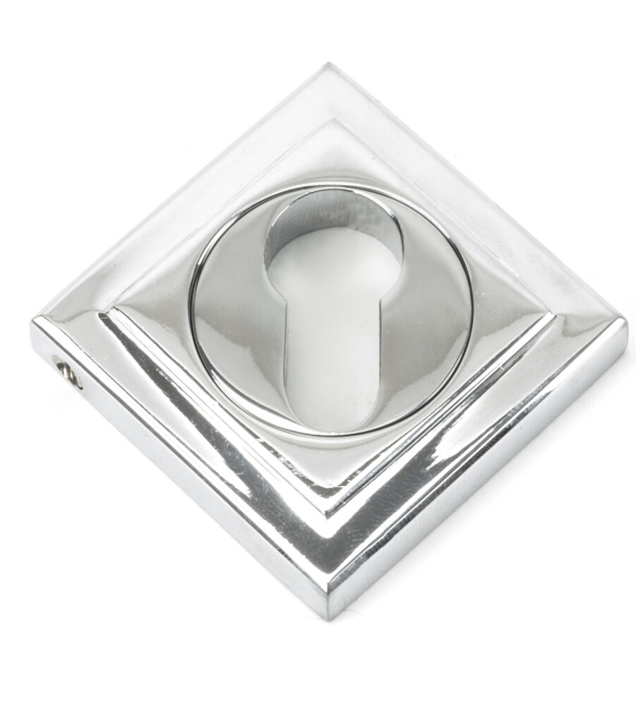 From The Anvil Polished Chrome Round Euro Escutcheon (Square) - Image 3
